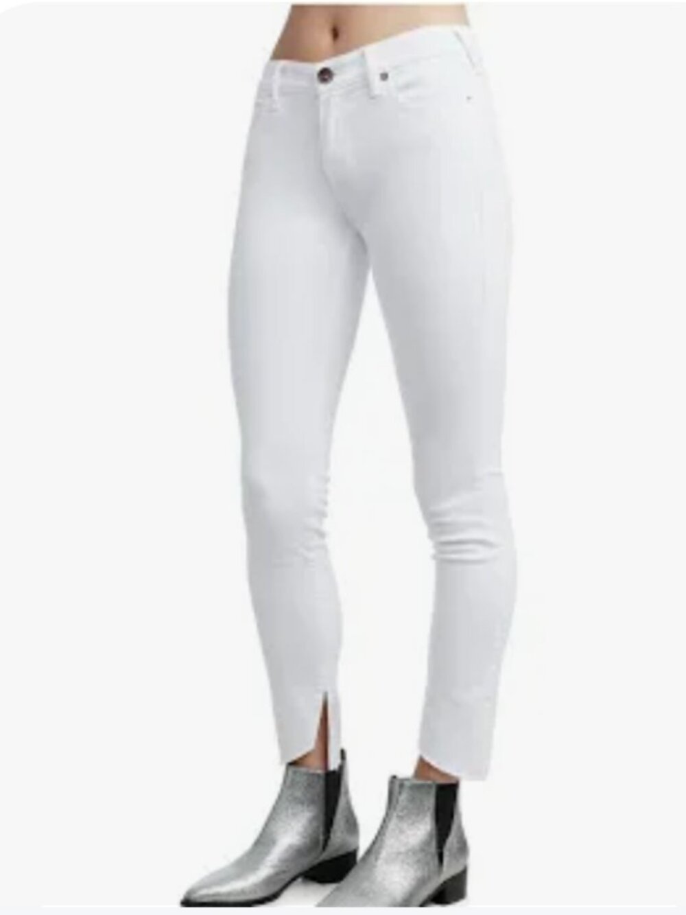 True Religion Halle Mid Rise Super Skinny White jeans SIZE 33 NEW WITH TAGS